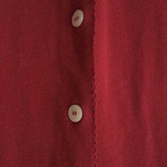 Vintage 90s ESPRIT Button Down Knit Top Cardigan Red - Sz Medium - Picture 2 of 10